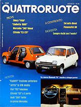 Copertina Quattroruote Agosto 1979