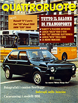 Copertina Quattroruote Settembre 1979