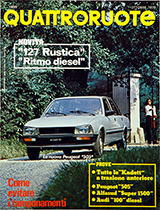 Copertina Quattroruote Ottobre 1979