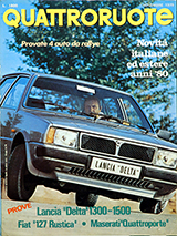 Copertina Quattroruote Novembre 1979
