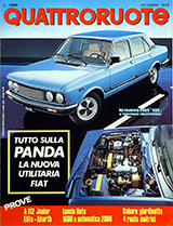 Copertina Quattroruote Dicembre 1979