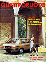 Copertina Quattroruote Luglio 1980