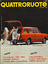Copertina Quattroruote Dicembre 1980