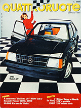 Copertina Quattroruote Gennaio 1981