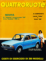 Copertina Quattroruote Aprile 1981