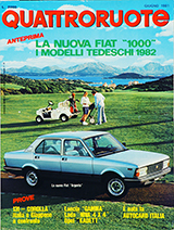 Copertina Quattroruote Giugno 1981