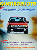 Copertina Quattroruote Luglio 1981