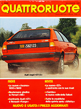 Copertina Quattroruote Novembre 1981