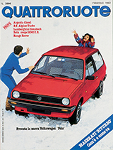 Copertina Quattroruote Febbraio 1982