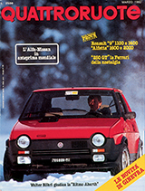 Copertina Quattroruote Marzo 1982
