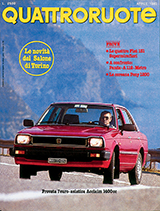 Copertina Quattroruote Aprile 1982