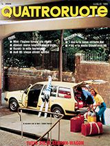 Copertina Quattroruote Luglio 1982