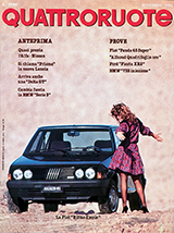 Copertina Quattroruote Novembre 1982