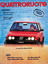 Copertina Quattroruote Aprile 1983