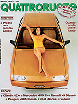 Copertina Quattroruote Maggio 1983