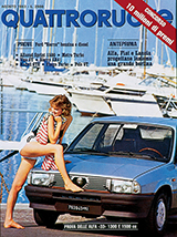 Copertina Quattroruote Agosto 1983