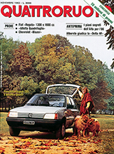 Copertina Quattroruote Novembre 1983