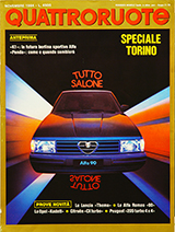 Copertina Quattroruote Novembre 1984