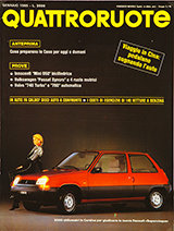 Copertina Quattroruote Gennaio 1985