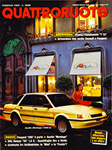Copertina Quattroruote Febbraio 1985
