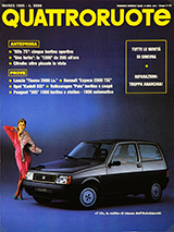 Copertina Quattroruote Marzo 1985