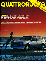 Copertina Quattroruote Agosto 1985