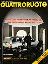 Copertina Quattroruote Ottobre 1985