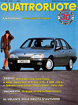 Copertina Quattroruote Ottobre 1986