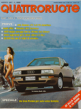 Copertina Quattroruote Agosto 1987