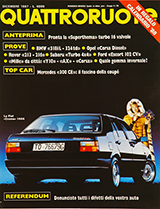 Copertina Quattroruote Dicembre 1987