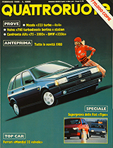 Copertina Quattroruote Febbraio 1988
