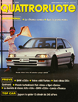 Copertina Quattroruote Giugno 1988
