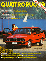 Copertina Quattroruote Agosto 1988