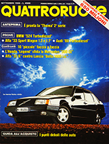 Copertina Quattroruote Settembre 1988