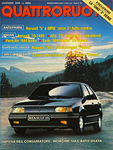 Copertina Quattroruote Dicembre 1988
