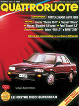 Copertina Quattroruote Gennaio 1989