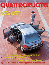Copertina Quattroruote Aprile 1989