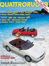 Copertina Quattroruote Luglio 1989