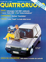 Copertina Quattroruote Ottobre 1989