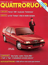 Copertina Quattroruote Febbraio 1990