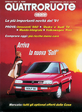 Copertina Quattroruote Gennaio 1991
