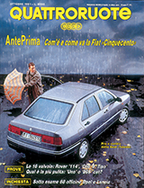 Copertina Quattroruote Ottobre 1991