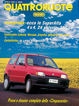 Copertina Quattroruote Aprile 1992