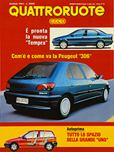 Copertina Quattroruote Marzo 1993