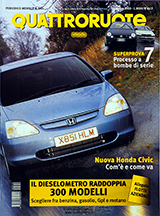 Copertina Quattroruote Dicembre 2000