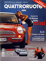 Copertina Quattroruote Settembre 2001