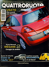 Copertina Quattroruote Novembre 2002