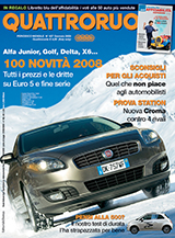 Copertina Quattroruote Gennaio 2008
