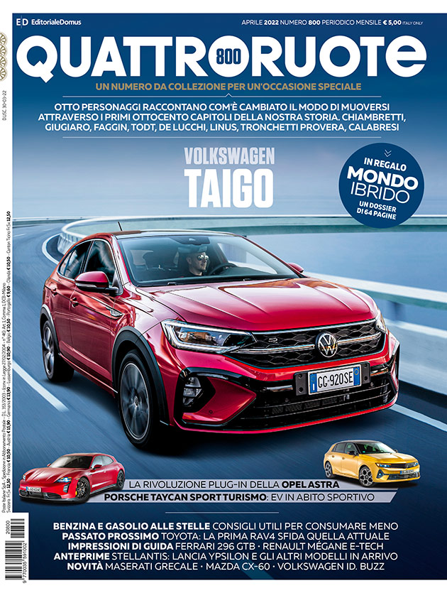 Copertina Quattroruote Aprile 2022